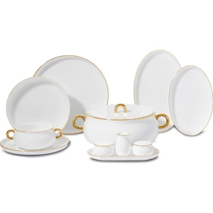 Aşiyan Collection 58 Parça Yuvarlak Yemek Takımı