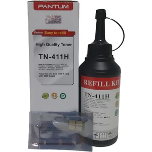 TN-411H Refill Toner Dolum Kiti Siyah