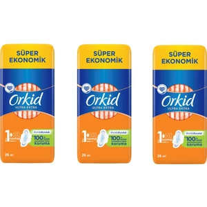 Ultra Extra Normal 1 Numara Ped (Anında Kuruluk) 26'lı x 3 (78 Adet)