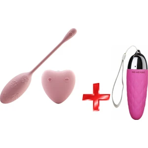 Do Kumandalı 8 Modlu Titreşimli Çiftlere Özel Kegel Egzersiz Vibratörü+Mini Titreşimli Vibratör