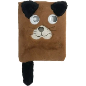 PN-336 Peluş Hatıra Defteri Çizgili Orta Boy