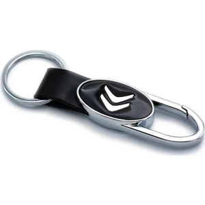 Citroen Anahtarlık Deri Metal Klipsli