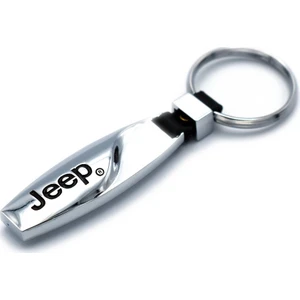Jeep Metal Deri Anahtarlık
