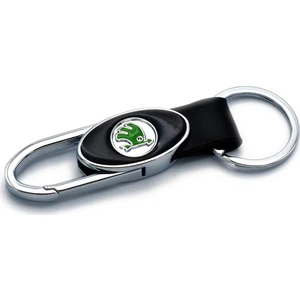 Skoda Anahtarlık Deri Metal Klipsli