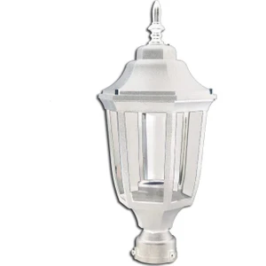 Akviva Altıgen Fener Direk Üstü  Beyaz