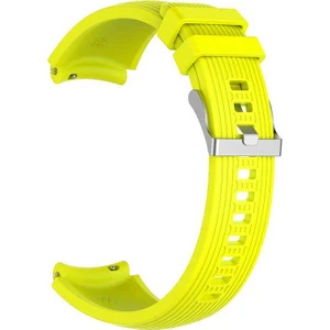 Case Street Oppo Watch 41mm Kordon Silikon Kançalı Ayarlanabilir KRD 18 Sarı