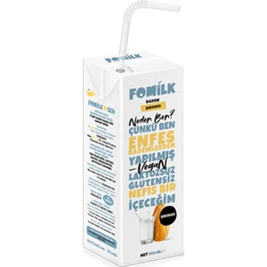 Badem Sütü 200 Ml Glutensiz Bitkisel Bazlı Laktozsuz Vegan Şekersiz