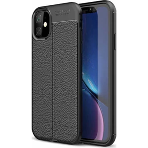 - Apple iPhone 11 - Kılıf Auto Focus Karbon Niss Silikon Kapak - Siyah - T9914