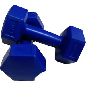 1 kg Plastik Lacivert Dambıl Seti