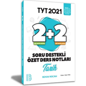 Benim Hocam Yayınları YKS - TYT Tarih 2 + 2 Soru Destekli Özet Ders Notları
