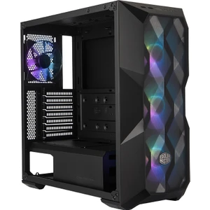 Cooler Master MasterBox TD500 Siyah ARGB 4x120mm Fanlı, Tempered Glass, Kristal Mesh Ön panelli MidTower Kasa (MCB-D500D-KGNN-STU)