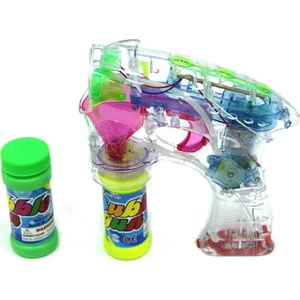 Flash Bubble Gun Pilli Işıklı Köpük Tabancası