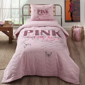 Pink Pembe Genç Kapitoneli Ranforce 180X230 Complete Set