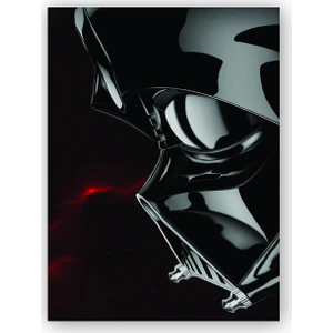 Caka Tablo   Ahşap Tablo Star Wars Siyah Kask