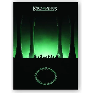 Caka Tablo   Ahşap Tablo The Lord of the Rings Film Afişi