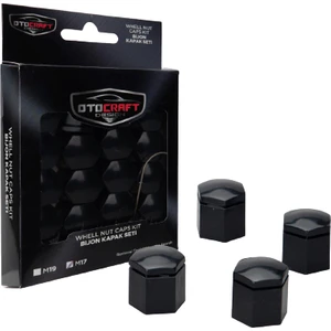 Bijon Kapağı 17 mm Siyah 20 Adet