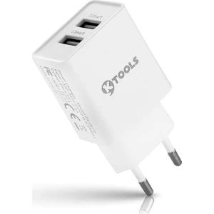 Ktools Life 12W 2.4 Amper 2 USB Girişli Hızlı Şarj Cihazı Adaptörü Universal