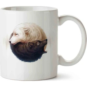 Art Hediye Ying Yang Kurt Kupa Bardak