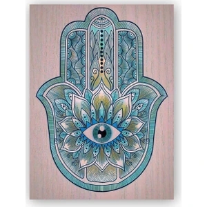 Caka Tablo   Ahşap Tablo Fatma Ana El Görseli