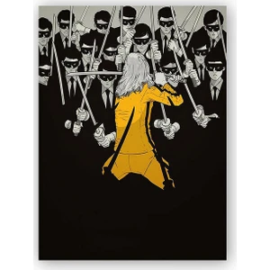 Caka Tablo   Ahşap Tablo Kill Bill Poster