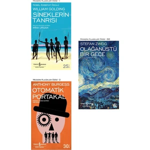 Sineklerin Tanrısı - Otomatik Portakal - Olağanüstü Bir Gece - 3 Kitap Set