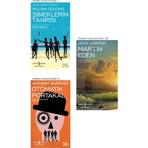 Sineklerin Tanrısı - Otomatik Portakal - Martin Eden -  3 Kitap Set