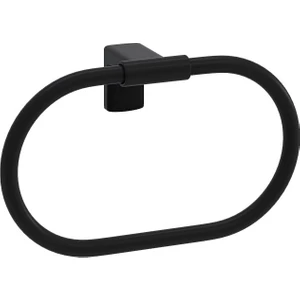 Premium Mat Siyah  Oval Havluluk