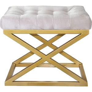 Altın Çapraz Ayaklı Beyaz Puf