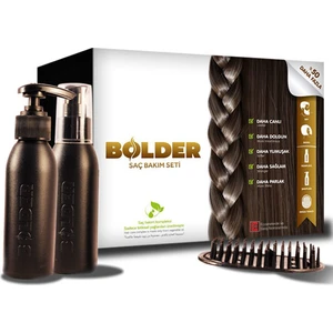 Bolder Doğal Saç Bakım Yağı ve Şampuanlı 3'lü Set