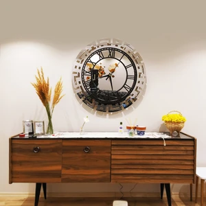 RacartShop Dekoratif Aynalı Duvar Saati-18