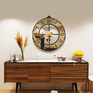 RacartShop Dekoratif Aynalı Duvar Saati-8