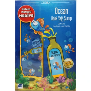 Ocean Portakal Aromalı Balık Yağı Şurubu 150 ml – Kalem Kutusu Hediyeli