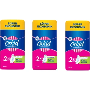 Ultra Extra Uzun 2 Numara Ped Anında Kuruluk 22'li x 3 Adet