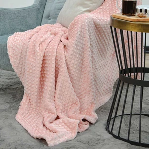 Ipeksoft Tomurcuk Vizon Pembe Battaniye 200X220