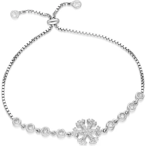 925 Ayar Asansörlü Kartanesi Bileklik Kadın Gümüş Bileklik