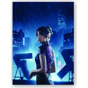 Caka Tablo   Ahşap Tablo Blade Runner Ana de Armas Görseli