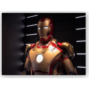 Caka Tablo   Ahşap Tablo Iron Man Armor