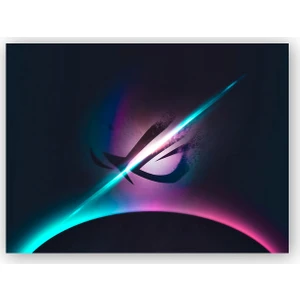 Caka Tablo   Ahşap Tablo Asus Rog Holografik Logo