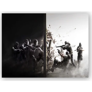 Caka Tablo   Ahşap Tablo Rainbow Six Siege Tom Clancy Çatışma