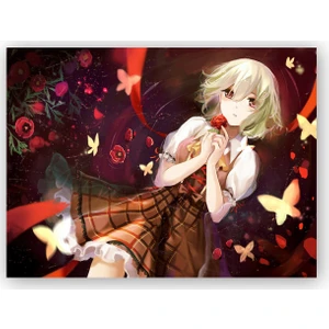 Caka Tablo   Ahşap Tablo Anime Kız Yuuka Kazami