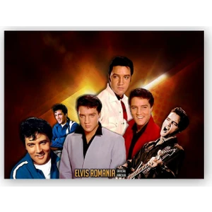 Caka Tablo   Ahşap Tablo Elvis Presley Kompozisyon