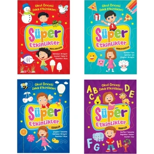 Okul Öncesi Süper Etkinlikler Seti 4 Kitap