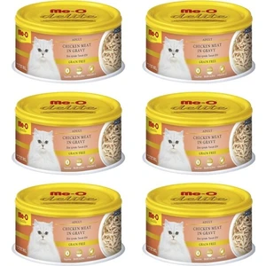Me-O Delite Sos İçinde Tavuk Etli Konserve Kedi Maması 80 gr x 6 Adet