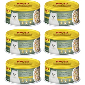 Me-O Delite Jöle İçinde Ton Balığı ve Sebzeli Konserve Kedi Maması 80 gr x 6 Adet