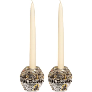 M'art Home Krem 2'li Şamdan Mum