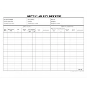 Ortaklar Pay Defteri