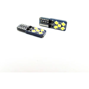 Premium T10 Parlak Beyaz Mini Yassı LED 10 Ledli 2835 Chipset