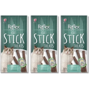 Tahılsız Kuzu Eti ve Kedi Çimli Stick Kedi Ödül Maması 3 x 5 gr x 3 Adet