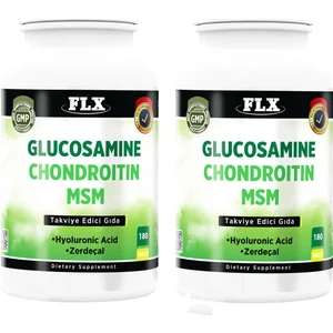 Glukozamin Kondroitin Msm Hyaluronic Acid Zerdeçal 180 Tablet x 2 Kutu 360 Tablet