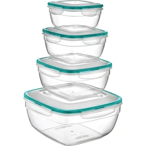 4'lü Fresh Box Saklama Kabı Seti 0.6lt+1lt+1.7lt+4.0lt